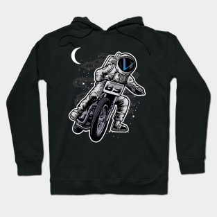 Astronaut Motorbike Vechain Crypto VET Coin To The Moon Token Cryptocurrency Wallet Birthday Gift For Men Women Kids Hoodie